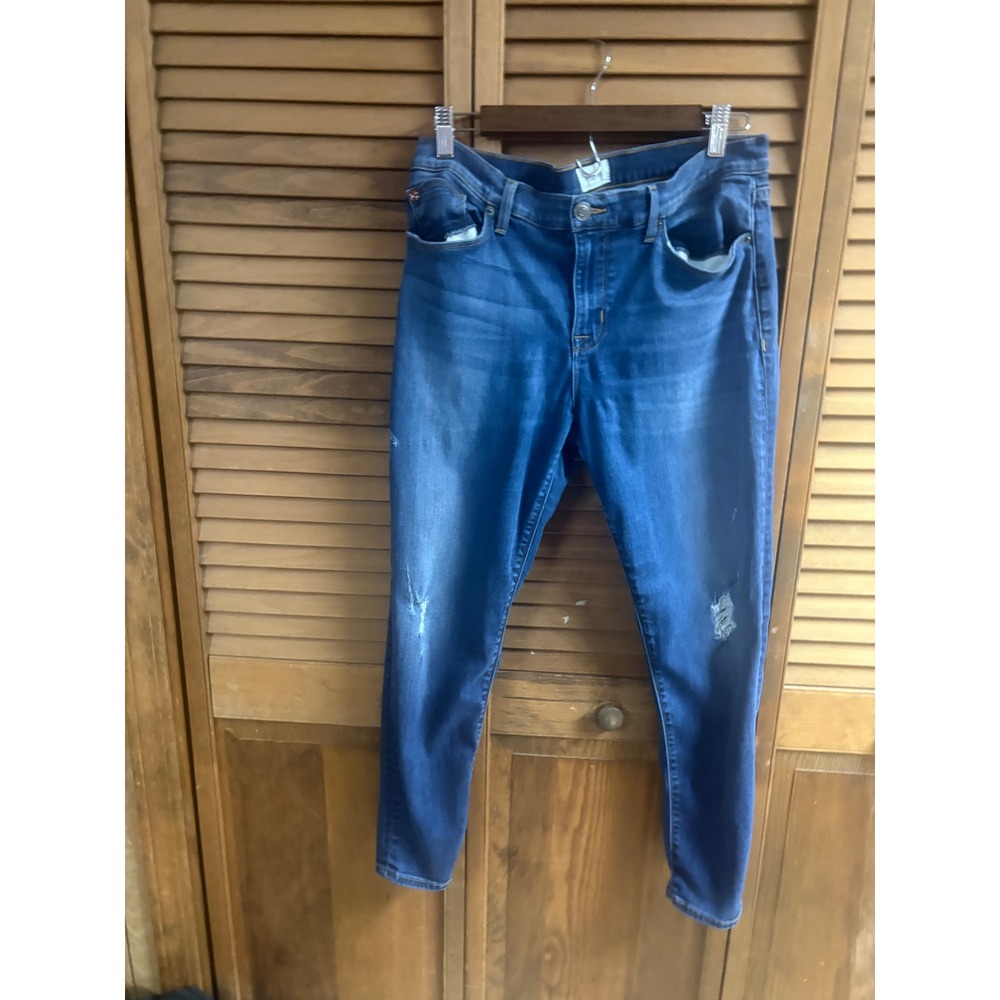 Hudson Krista‎ Super Skinny Crop Jeans Medium Wash Blue Size 31 NWC407ZHA